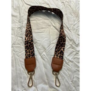 Leopard Animal Print Wide Guitar Bag Strap Replacement Gold Hardware  8766